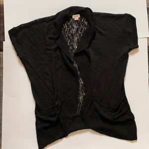 Black Short Sleeve Lightweight Sweatef